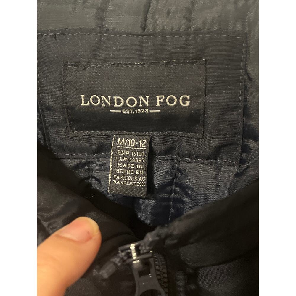 London Fog,New, Navy Blue, Snow Bib Kid's M 10-12, 1410 - Picture 3 of 3